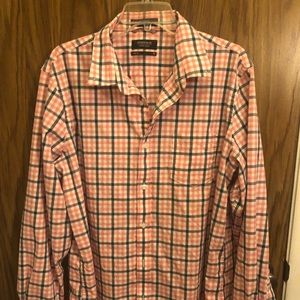 Nordstrom Pink/Blue Men’s Plaid Long Sleeve Shirt